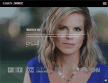 Tablet Screenshot of elizabethlombardo.com